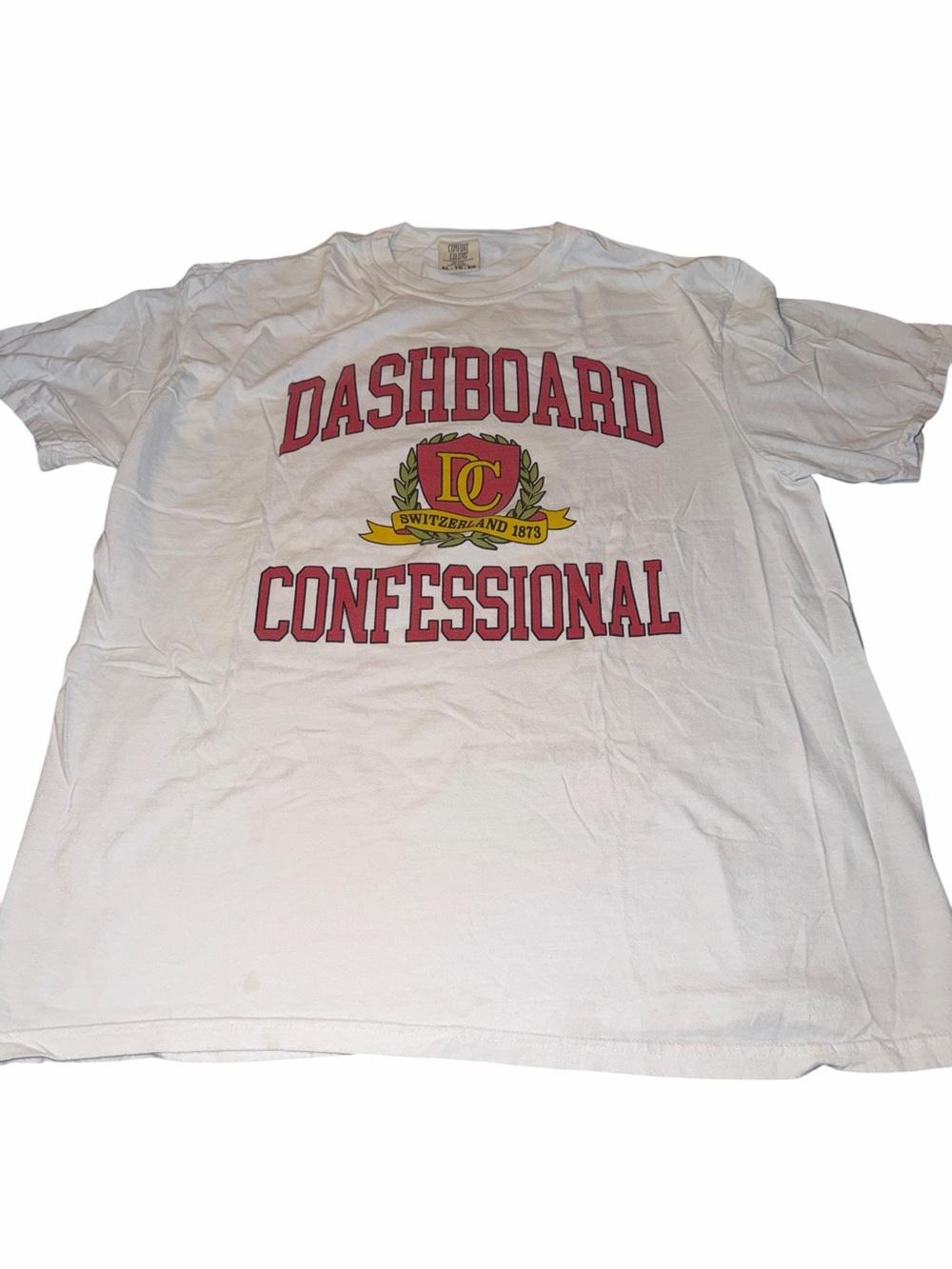Dashboard Confessional White Logo Graphic T-Shirt